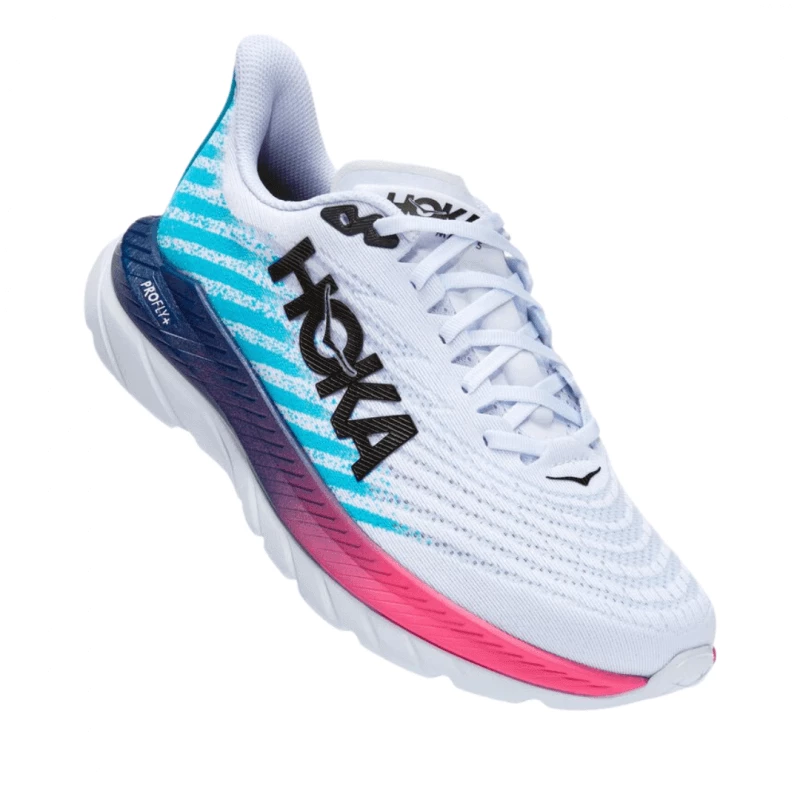 Zapatillas Hoka One One Mach 5 Blanco Azul AW22 3 Zapatillas Hoka One One Mach 5 Blanco Azul AW22