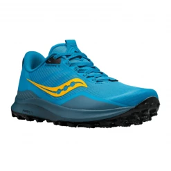 Zapatillas Saucony Peregrine 12 Azul Amarillo AW22 -Saucony Tienda zapatillas saucony peregrine 12 azul amarillo aw22 1