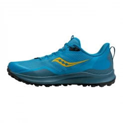 Zapatillas Saucony Peregrine 12 Azul Amarillo AW22 -Saucony Tienda zapatillas saucony peregrine 12 azul amarillo aw22 3